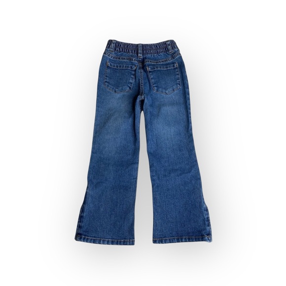 Guess ❤︎ Embroidered Butterfly Knee Patch Denim Jeans ❤︎ 4 4T ❤︎ Elastic Waist - Picture 3 of 16